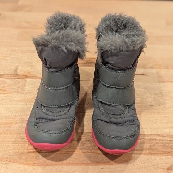 Sorel Whitney Strap Boot Toddler Little Kid Size 11 Pink Gray - Picture 4 of 12